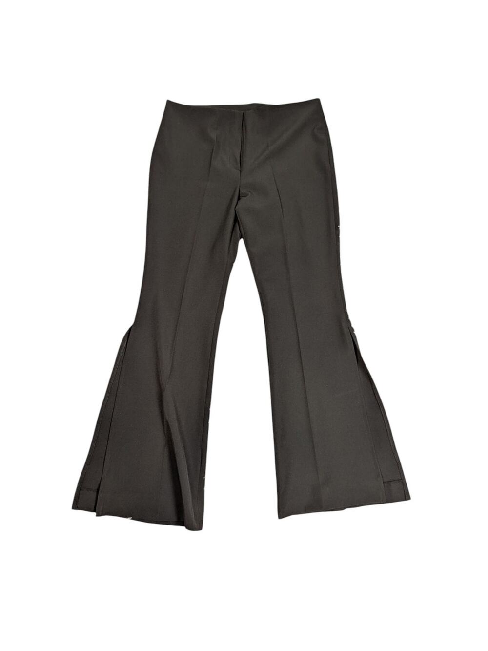Y2K Vintage Sharagano Split Leg Flare Pants Black Size Large